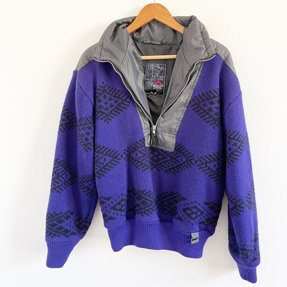 Vintage Mountain Goat wool pullover sweater Med
